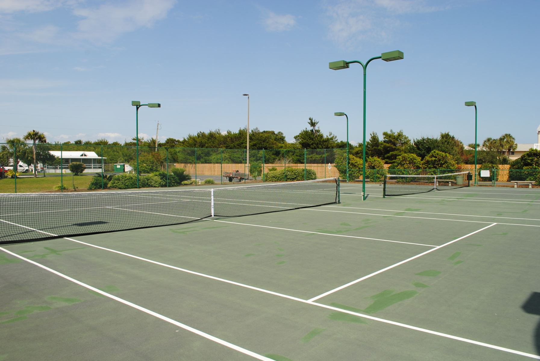 Do you Tennis? You will have free access to 2 lighted courts. Enjoy!