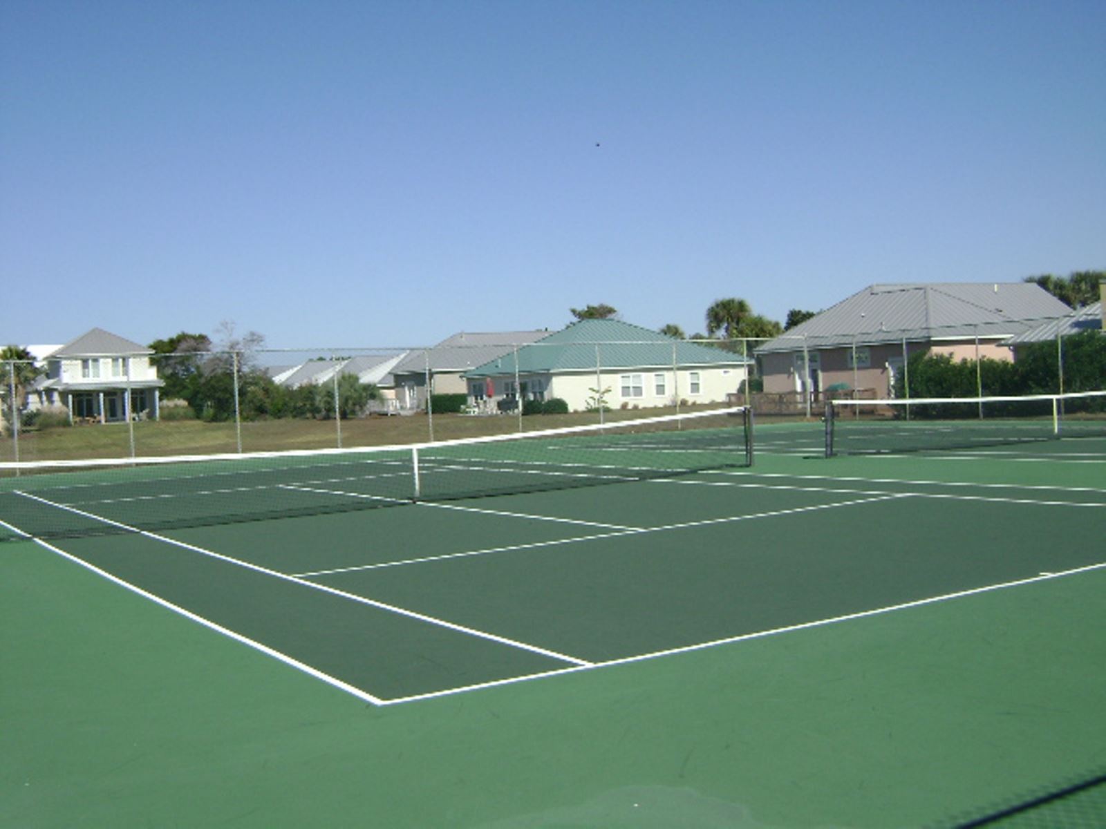 Free tennis for Maravilla Guests. Two newly refinished courts. First come, first serve!