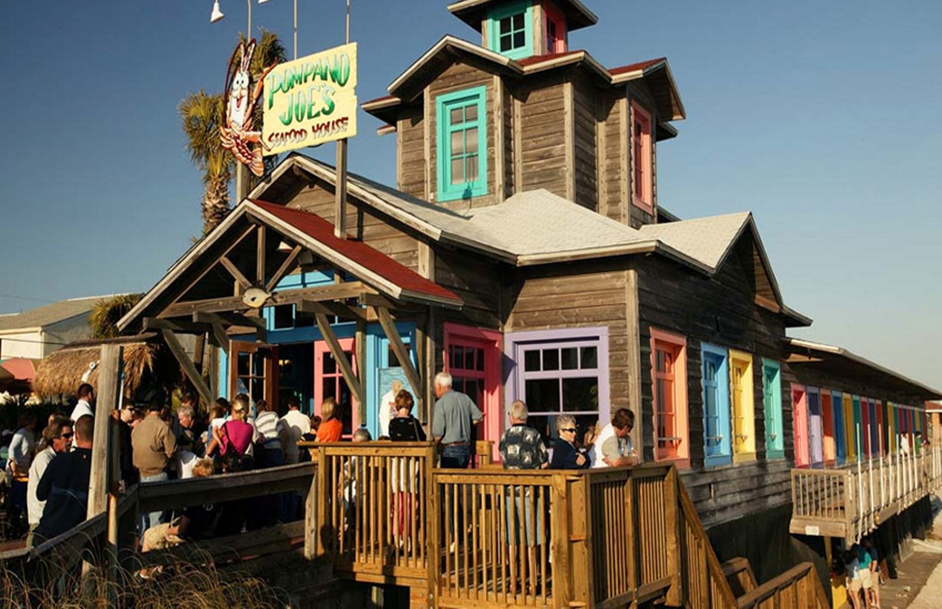 Enjoy World Famous Pompano Joes Beachfront Restaurant Within Walking Distance